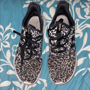 Adidas Black and White Patterned Sneakers